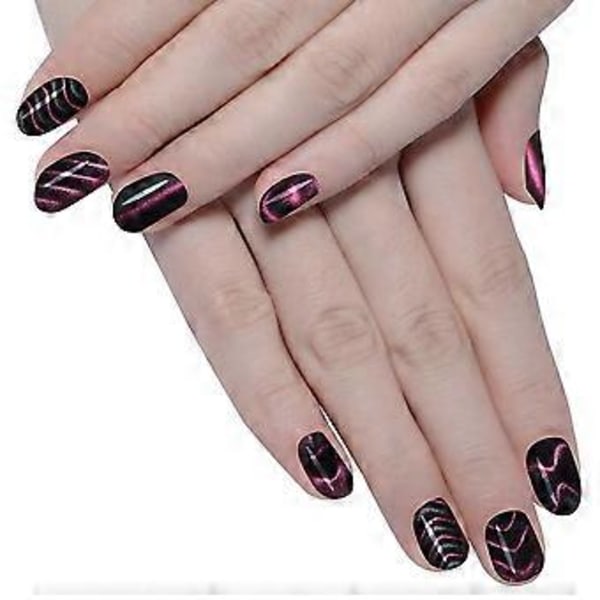 Magnetplatta Trollstav Nagelkonstverktyg för DIY Magisk 3d Magnetisk Polish Kattögon Välj 11st/set