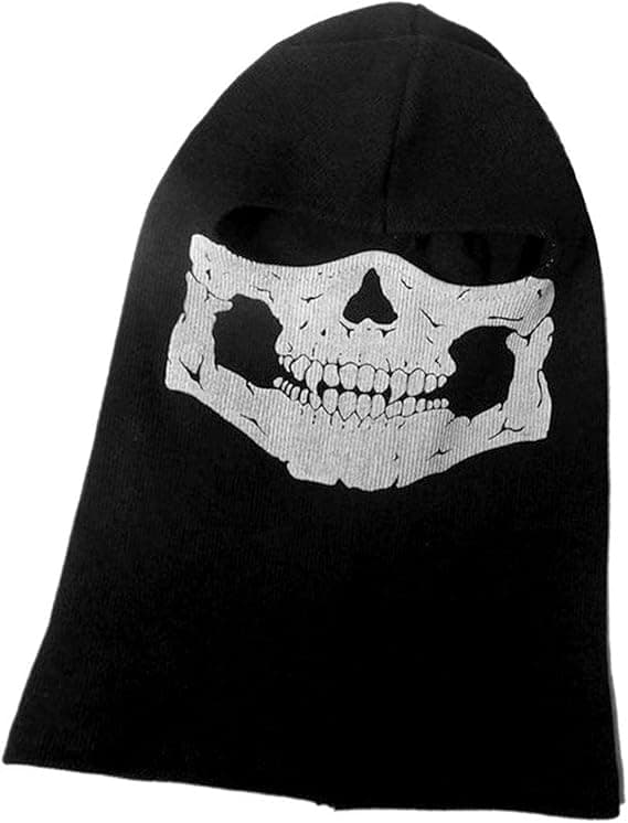 One Size Skull Ghost Maske Call Duty Maske Sort Full Face Cykel Sk