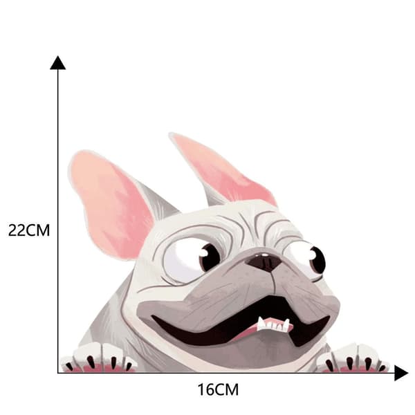 1 stk hundebil klistremerke