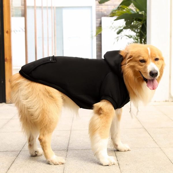Hundtröjor, Husdjurskläder Vinterrock Sweater (Svart)