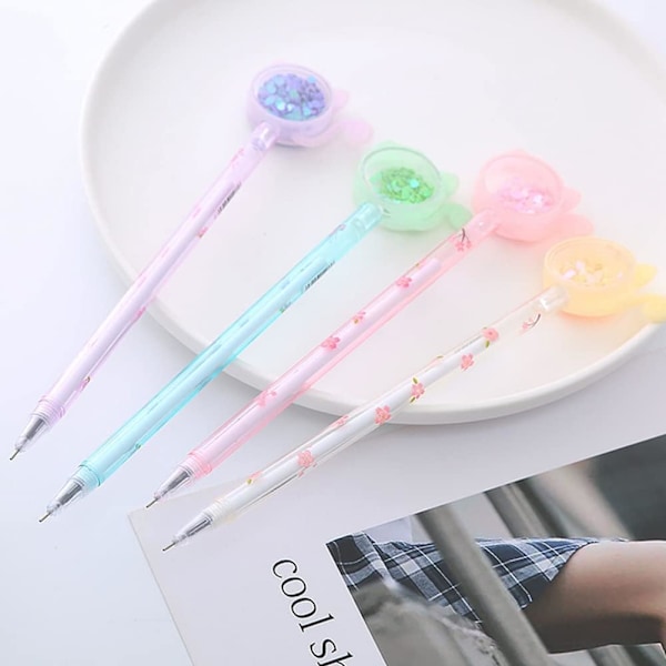 4 st Kawaii Gelpennor Katt Gelpennor Kontorsmaterial Skola