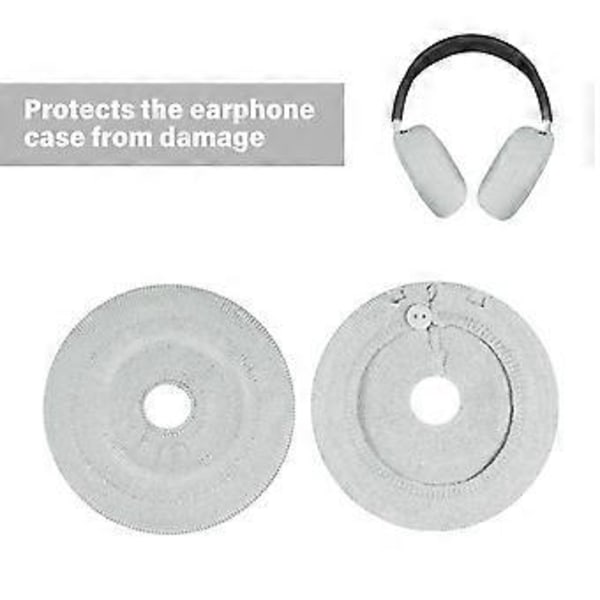 Flexibelt Tyg Hörlursöverdrag Stor Storlek, Tvättbart Öronkuddsskydd för Headset Tygkuddsskydd Ersättning Grön Green