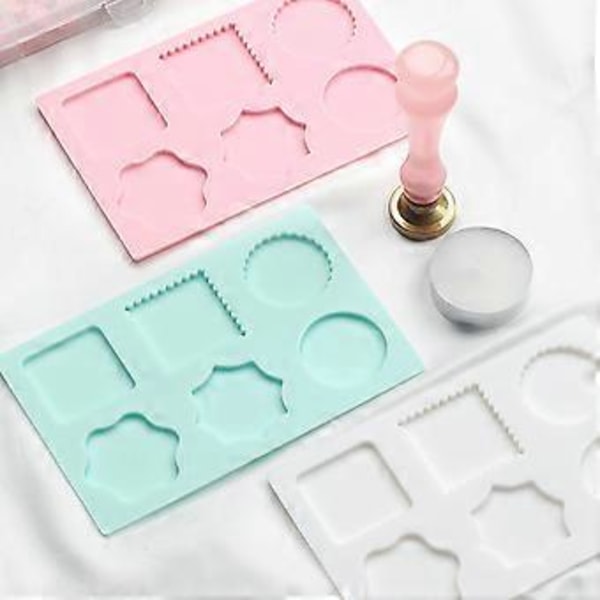 Vokssegl Stempel Silikoneform til Fremstilling af Voksstempel Chokolade Resin Håndværk, Vokssegl Stempel Silikoneform til Resin Støbning klar vandblå