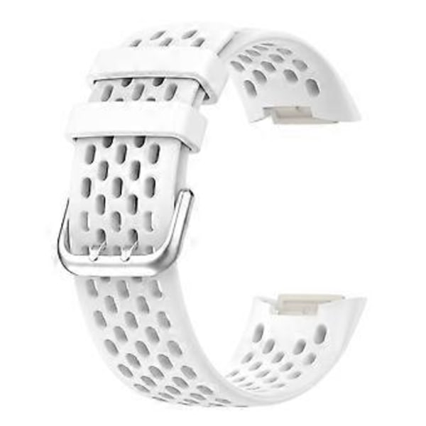 Til Fitbit Charge 5 Rem Silikone Sportsbånd Åndbar