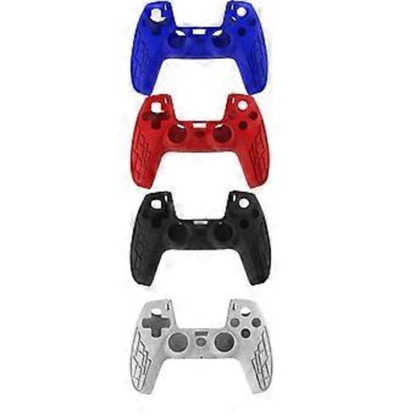 PS5-ohjaimen silikonisuojus, pehmeä liukumaton kumikotelo ja 8 kpl 13 No Buttons