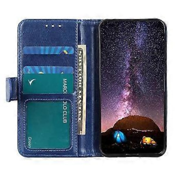 För Honor X6b 4G Fodral Crazy Horse Textur PU Läder Telefonställ Skydd Style C