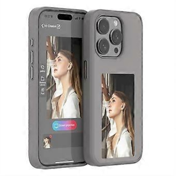 Engages Screen Case Quick Shares Screen Case Screen Puhelinkotelo Sopii Älypuhelimelle 15 black 15 pro