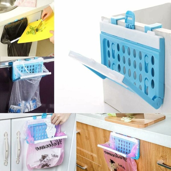 Plastisk skraldespandsholder, sammenklappelig skraldespandsholder hængende skraldespand