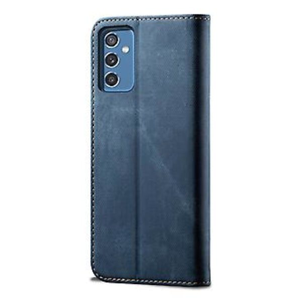 Denimtekstur PU-telefoncover til Samsung Galaxy A13 5G/4G/A04/A04S Blue