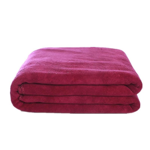 Explosive Models Mikrofiber Badehåndklæde, Super Blødt, Super Absorberende og Hurtigtørrende, Ingen Falmning, Gråt Håndklæde. 70x140 cm. Vinrød Wine Red 70x140CM