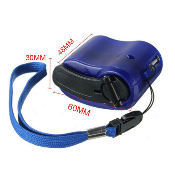USB-driven bärbar vevtelefon Hand Nödsituation vev USB-laddare Hand MP