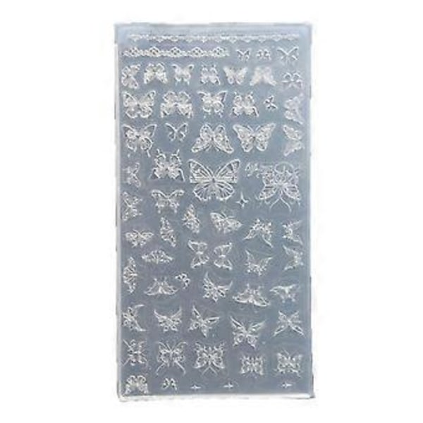 Praktisk Tynd Silikone Neglekunst Form Transparent Stemplingsplade Negle Stencils DIY Manicure Form Værktøj til Manicure 1
