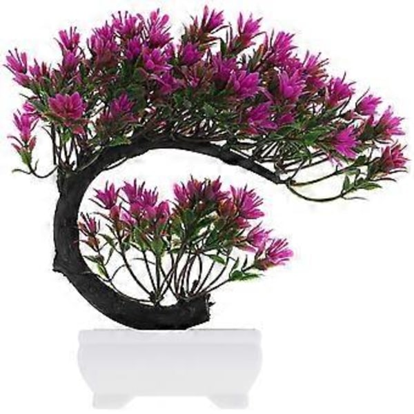 Simulerade gröna krukväxter falska blommor Bonsai falska växtdekoration heminredning