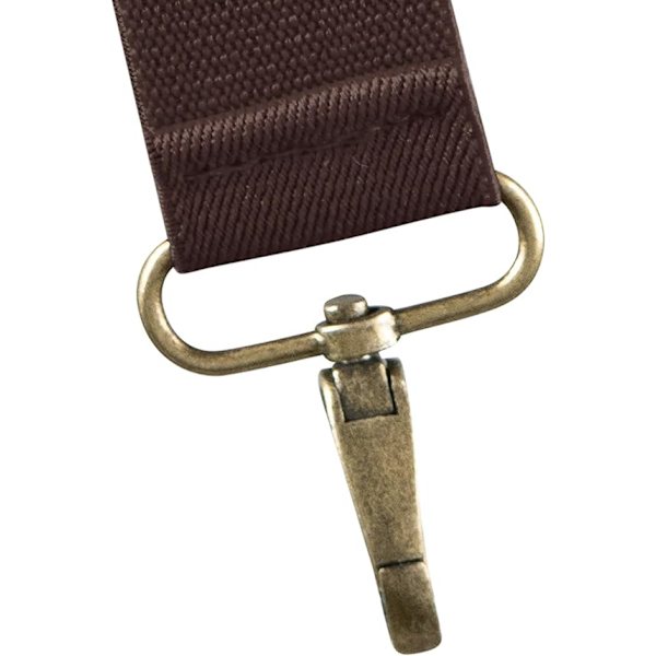 Modemode Justerbara Hängslen för Män 120cmx3.5cm X-form med Met