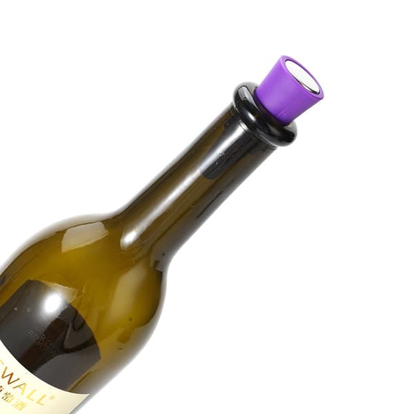Røde 8-delte vinpropper, gjenbrukbare silikon drikkeflaskepropper