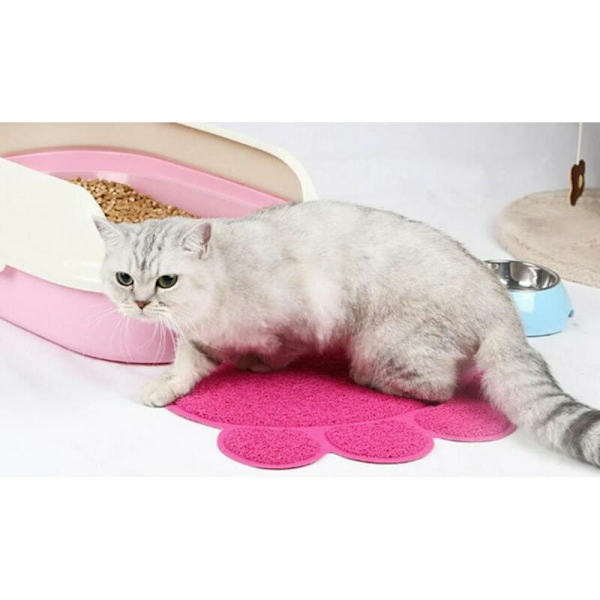 30*40cm Rosa Pote Form Katte- og Hundeunderlag Kuldkasse Dæksel Skridsikker Foo