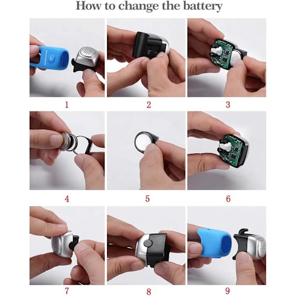 Elektriske sykkelklokker, elektronisk sykkelhorn, mini summerklokke E-Bel