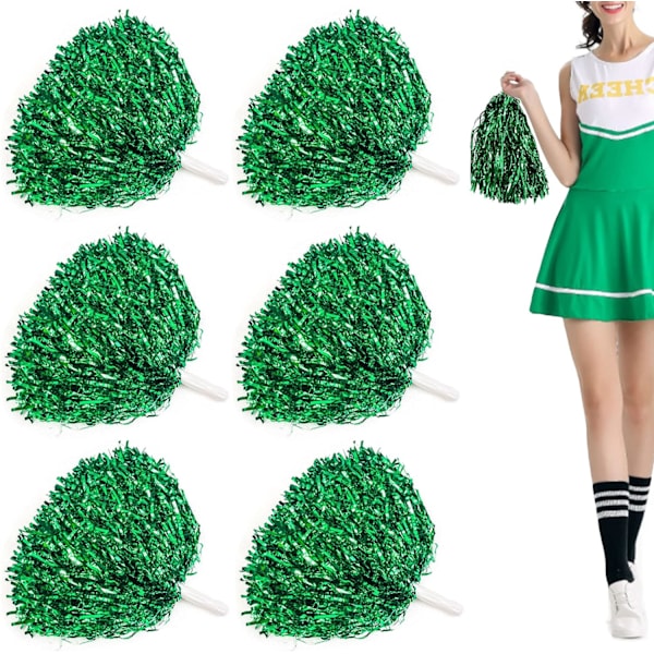 Vihreät Niuhong Cheerleader-pompomit Kiiltävät Metalliset Cheer-pallot Farben