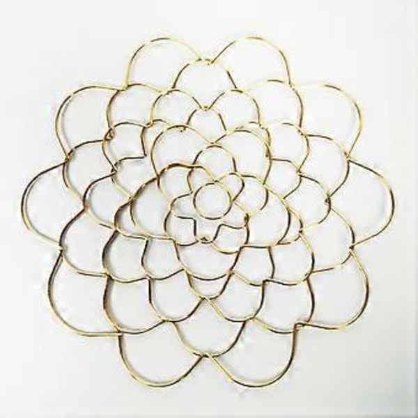 Blomsterarrangement Hjelpeverktøy i Rustfritt Stål Holder Plantene i Vasen i Orden for Dyrking av Jordbærblomster Golden 3pcs Set