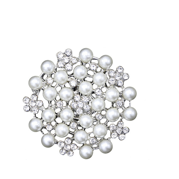 1 Par Krystall Rhinestone Perle Sko Klipp Brudesko Spenner D