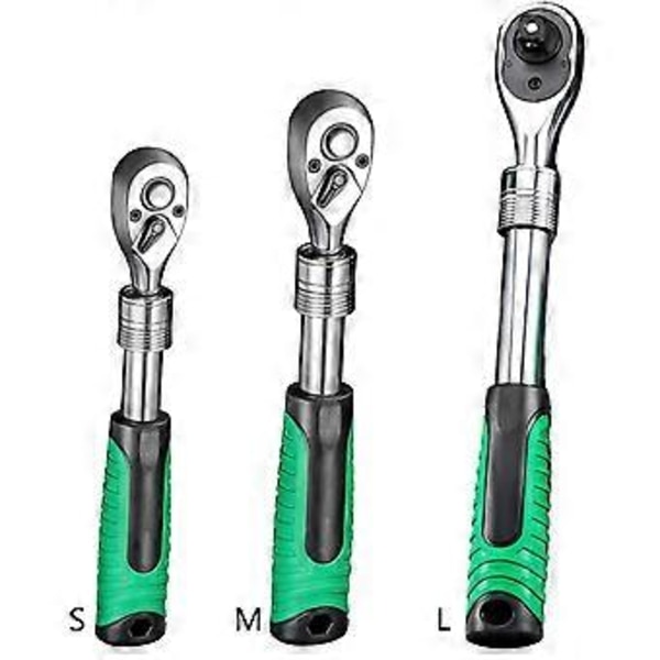 Räikkäavaimet 1/4\" 3/8\" 1/2\" Mini Pikakiinnityshylsytyökalu Kotitalouskahva Korjaustyökalu Auton jakoavaimet 12,5 mm 12.5mm