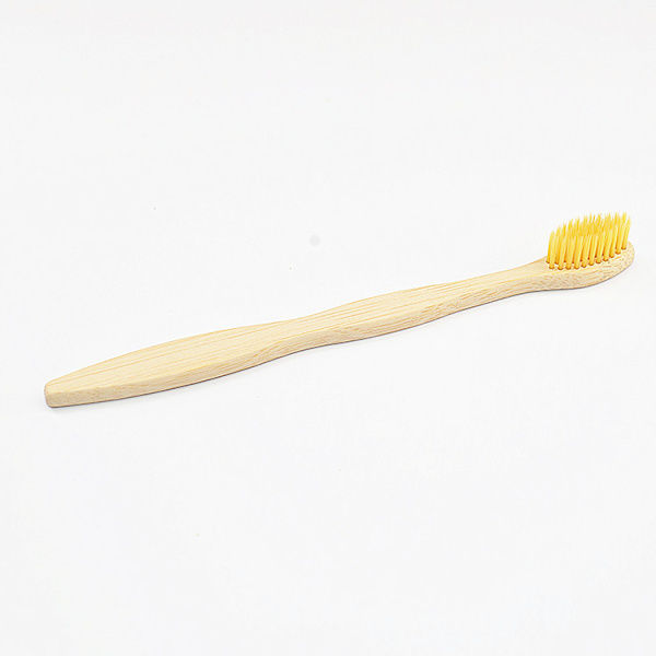 10 st bambu tandborste set (slumpmässiga färger)