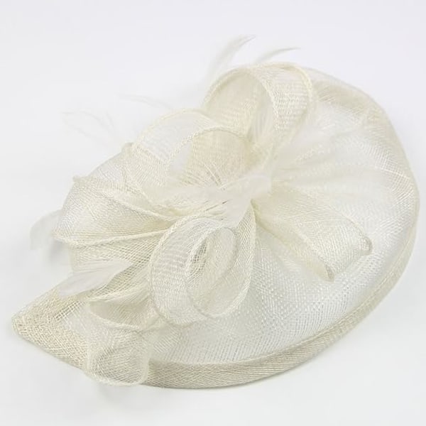 Elegant Fascinator Hat for Women - Bridal Feather Hair Clip - Royal Ascot