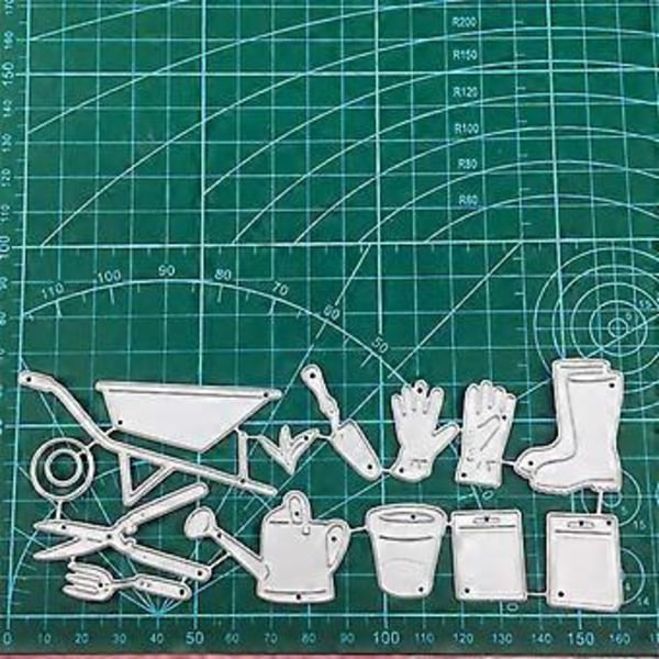 Vattenkanna Metall Skärande Dies Stenciler för DIY Scrapbooking Dekorativ Prägling Papperskort Mall Dekor Stansar