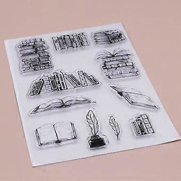 Gjennomsiktige klare stempler pregeform, DIY silikonform for kortlaging og scrapbooking
