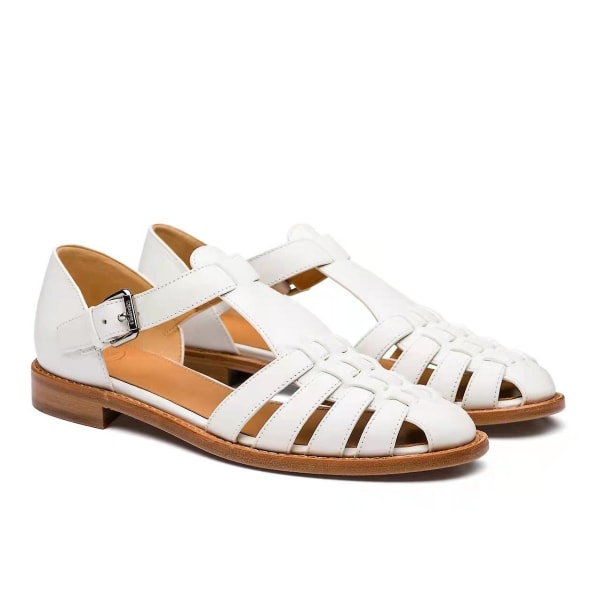 Sandales Homme Cuir Ferm Chaussure De Randonne Confort T Extrieur Sports Sandales.35.white
