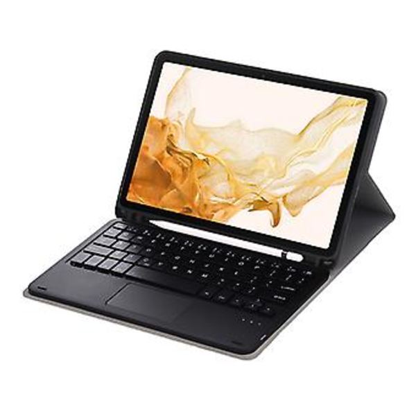 Tangentbord + Fodral För Samsung Galaxy Tab S8 11 tum SM-X700 Guld Blue