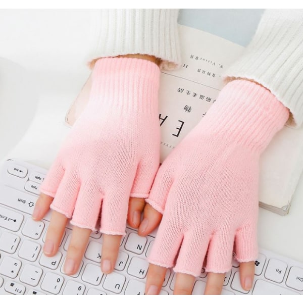 2 par fingerløse handsker, vanter og halvfinger vintersol