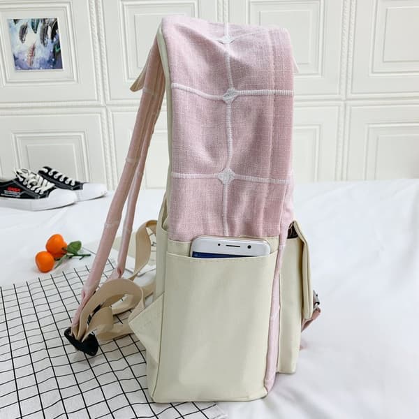 Skolesekksett med 4, Duffelbag-Rosa