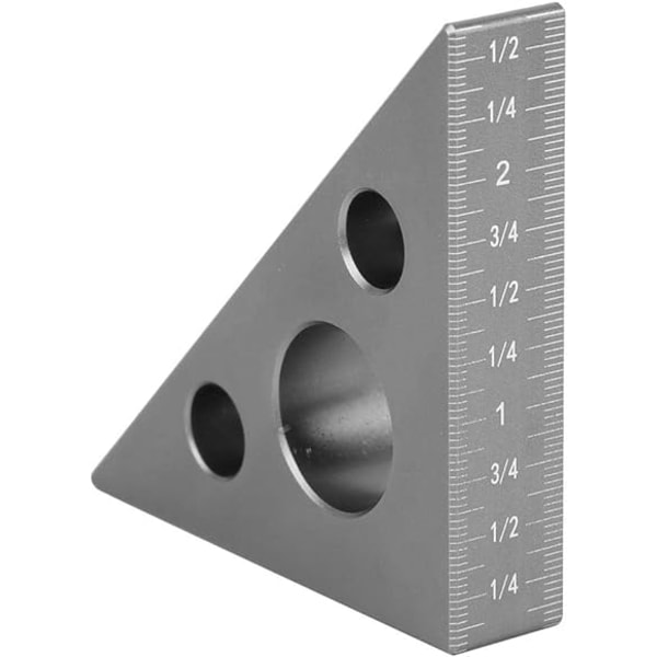 Aluminiumlegering Retvinkel Lineal, Mini Bærbar Metal Vinkel Lineal