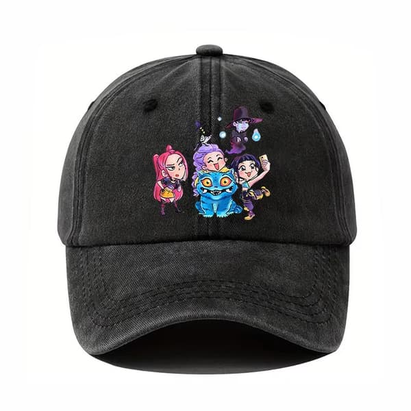 K-Pop Witch Hunters Group Tryckt Baseballkeps, Sport Solhatt - Svart 5 5