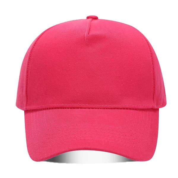 56-60cm Enkel Baseball Keps, Inget Tryck - Rosröd