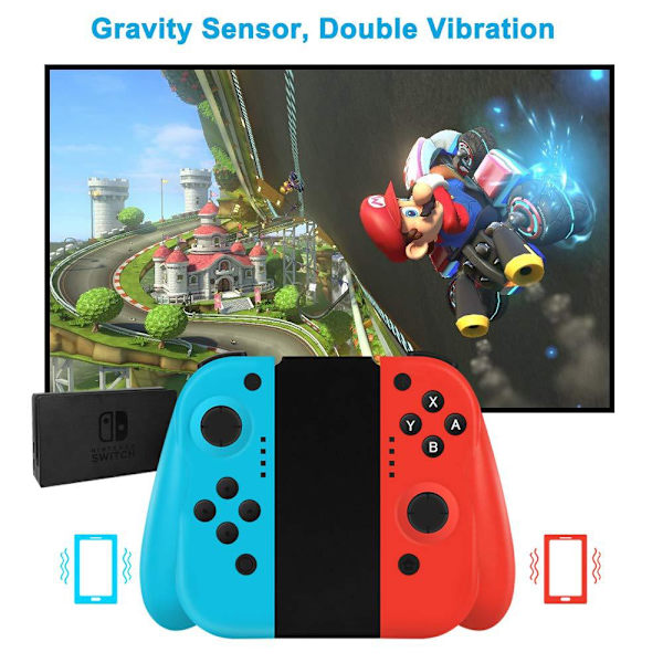 Trådlös L/R Joypad-kontroll kompatibel med Nintendo Switch/S