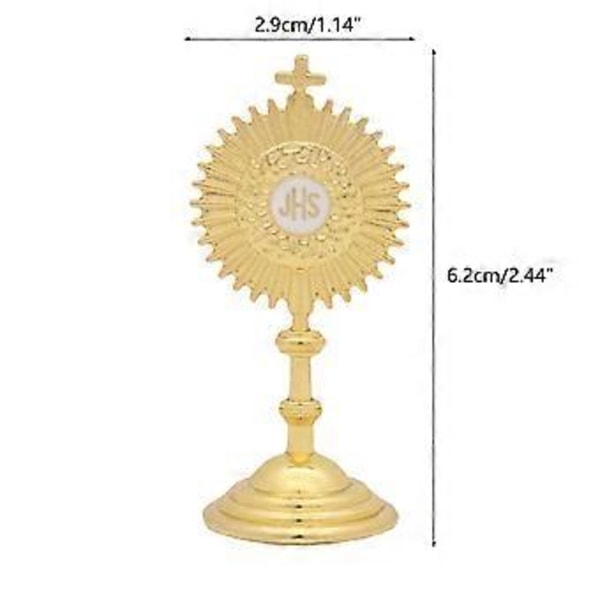 Metal HolySunshine Korsfigur Zinklegering Kristent Katolsk Kunst Statue til Hjem Soveværelse Stue Bilindretning Guld Gold