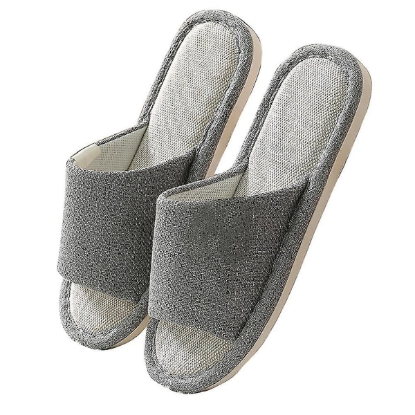 Öppen Tå Toffel med Memory Foam, Mjuka Innetofflor för Komfort. 2