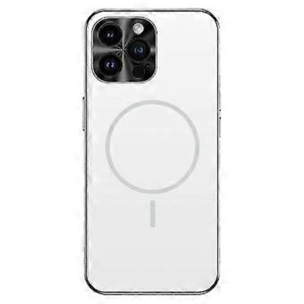 Skal för iPhone 14 Pro Kompatibelt med MagSafe Akryl+TPU Airbag Skydd Mobilskal Silver