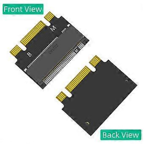 M.2 2230 till 2242 Förlängningsadapter, NGFF B+M Key NVME M-Key 2230 till 2242 Hane till Hona Förlängningsadapter för 2230mm SSD
