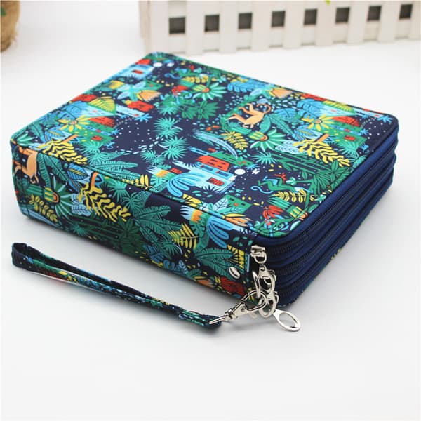 Pencilpose med stor kapacitet, 127 huller, organizer-taske, pencilpose til studerende - Deepwoods Monkey