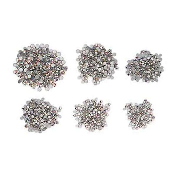 Nagelkonst Strass AB Klara Kristall Strass Kit för DIY Dekoration Sömnad Tyg Kläder Nagelkonst