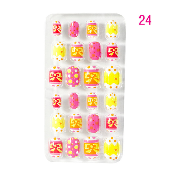 24 Lommer Bærbare Negleputer, Neglekunst Patch Stil 24