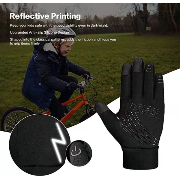 Vinterhandsker Børns Cykelhandsker Touch Screen Anti-slip Wi