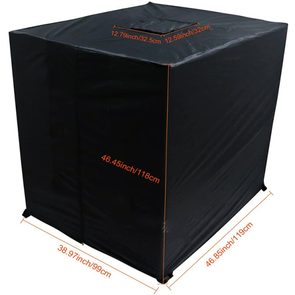 IBC Water Tank Cover 1000 L Rain Water Cistern Container Cover wi