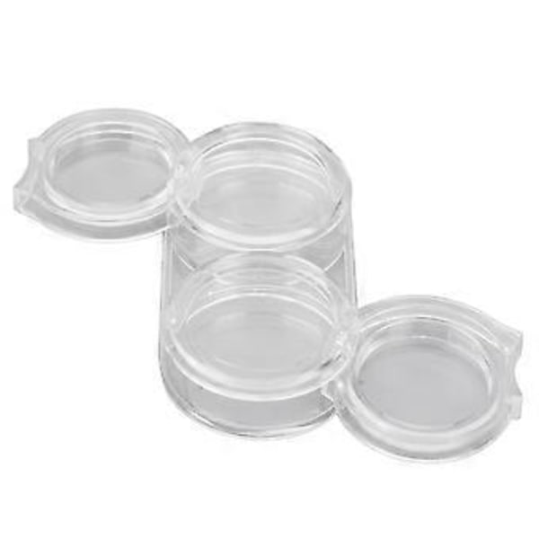 6 stk. Smykkestenbeholdere Aftagelige Stabelbare Klare 6 Lag 12 Gitre Neglekunst Perle Smykker Plast Opbevaringsboks
