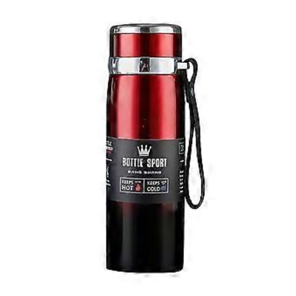 1000ml Isolerad Resemugg Bärbar Rostfri Stål Isolerad Mugg Praktiska Reseflaskor för Daglig Användning Gradient Röd Gradient Red