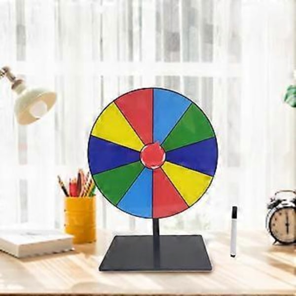 Bordsprishjul Raderbar Återanvändbar Lyckohjul Lyckopris Hjul Pris Snurrande Spel Tålig 12 squares