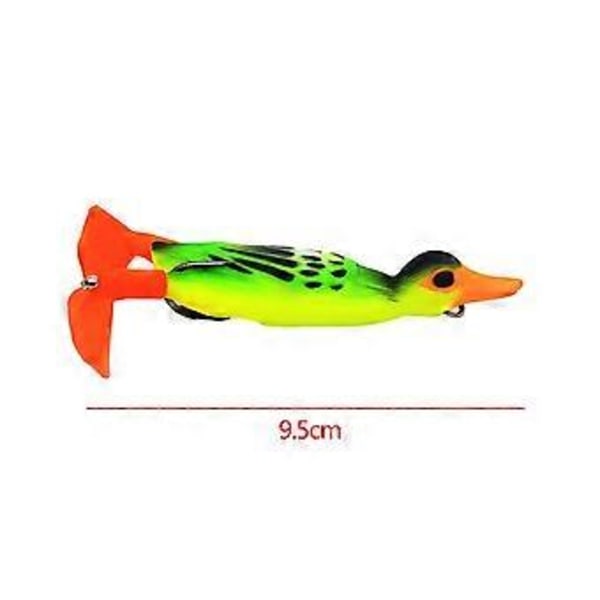 And Fiskesluk Fiske Fiskekroker Tilbehør Swimbaits Utstyr Flipper Trolling Sluk Fiskesluker for Bass Gjørs Rødfisk (Grønn) Green